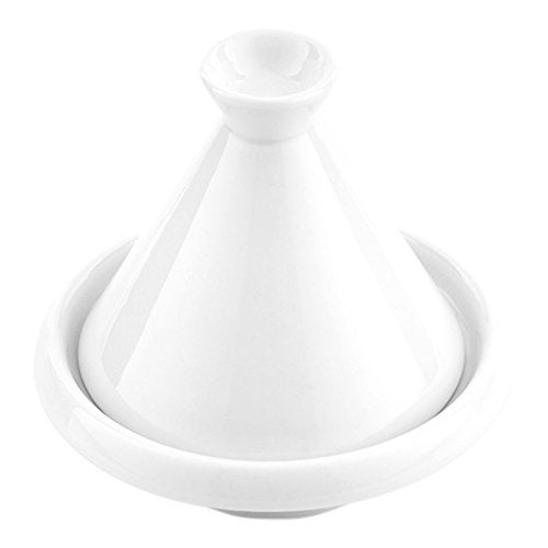 Restaurantware 3.5 Inch Tajine Pots 10 Mini White Appetizer Bowls - Tajine Style With Dome Cover White Porcelain Tiny Bowls Chip-Resistant For Samples Sauces Or Spices - Image 2