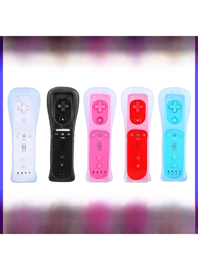 WII Handle Wii2in1 Left And Right Handle Straight Handle Curved Handle With Accelerator WII2 In 1 Neutral Gamepad-Product Color:Medium Powder Left Naked - Image 1