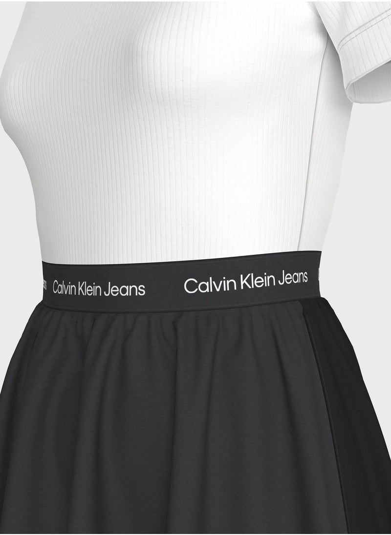 Calvin Klein Jeans - Tie Detail Flare Dress - Image 1