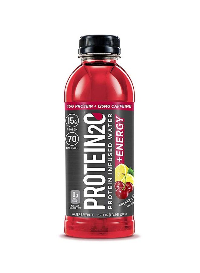 PROTEIN20 Protein2o Protein Infused Water Plus Energy with Cherry Lemonade -500 ml - Image 1