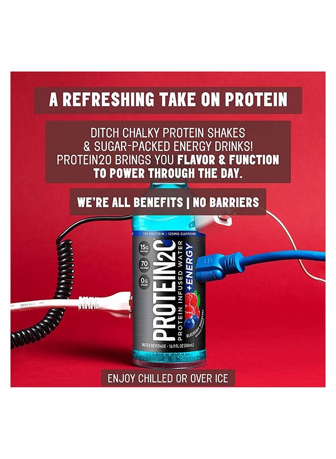 PROTEIN20 Protein2o Protein Infused Water Plus Energy with Cherry Lemonade -500 ml - Image 4