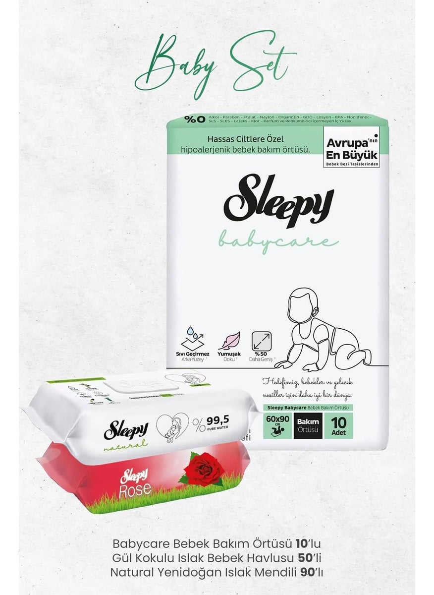 Babycare Baby Care Cover 10pcs, Rose Scented 50 Sheets and Natural Newborn Wet Wipes 90pcs - pzsku/Z95757AA4F03B26834287Z/45/_/1727705459/a5c0545d-2772-4d0f-9e1c-360c5dc38afd