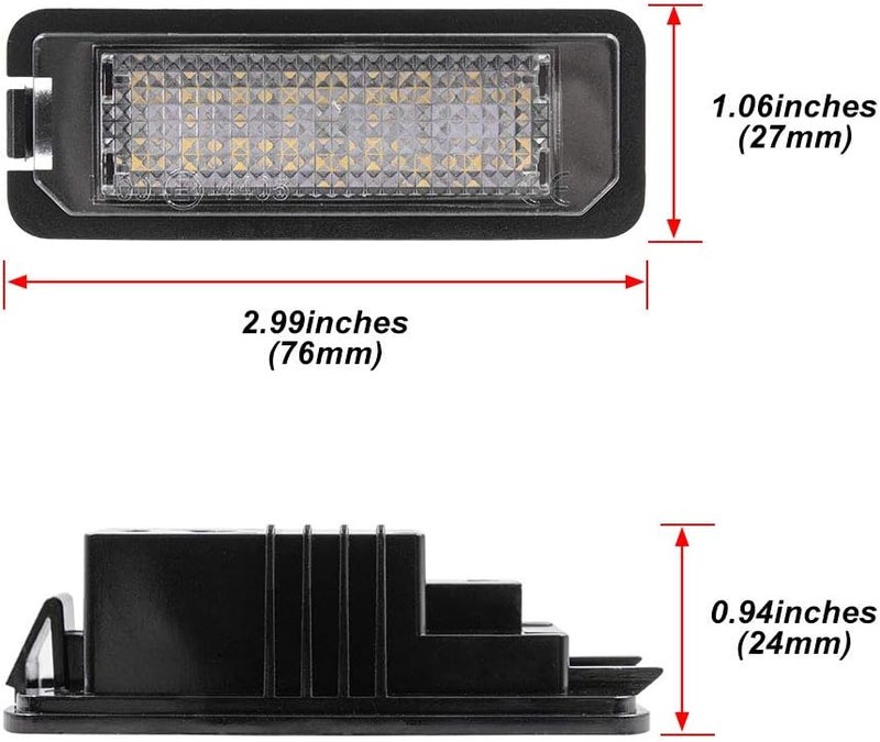 Mingrui test Mingrui 2pcs LED License Plate Lights for VW Models - Image 4