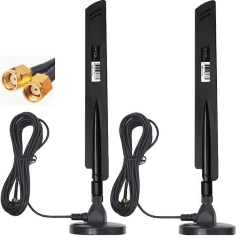 TREADALT-TEC 10dBi Dual Band WiFi Antenna 2.4GHz 5GHz RP-SMA WiFi Antennae with 6.5ft Extension Cable for PC Desktop Computer PCI PCIe WiFi Bluetooth Card Wireless Network Router - Image 5