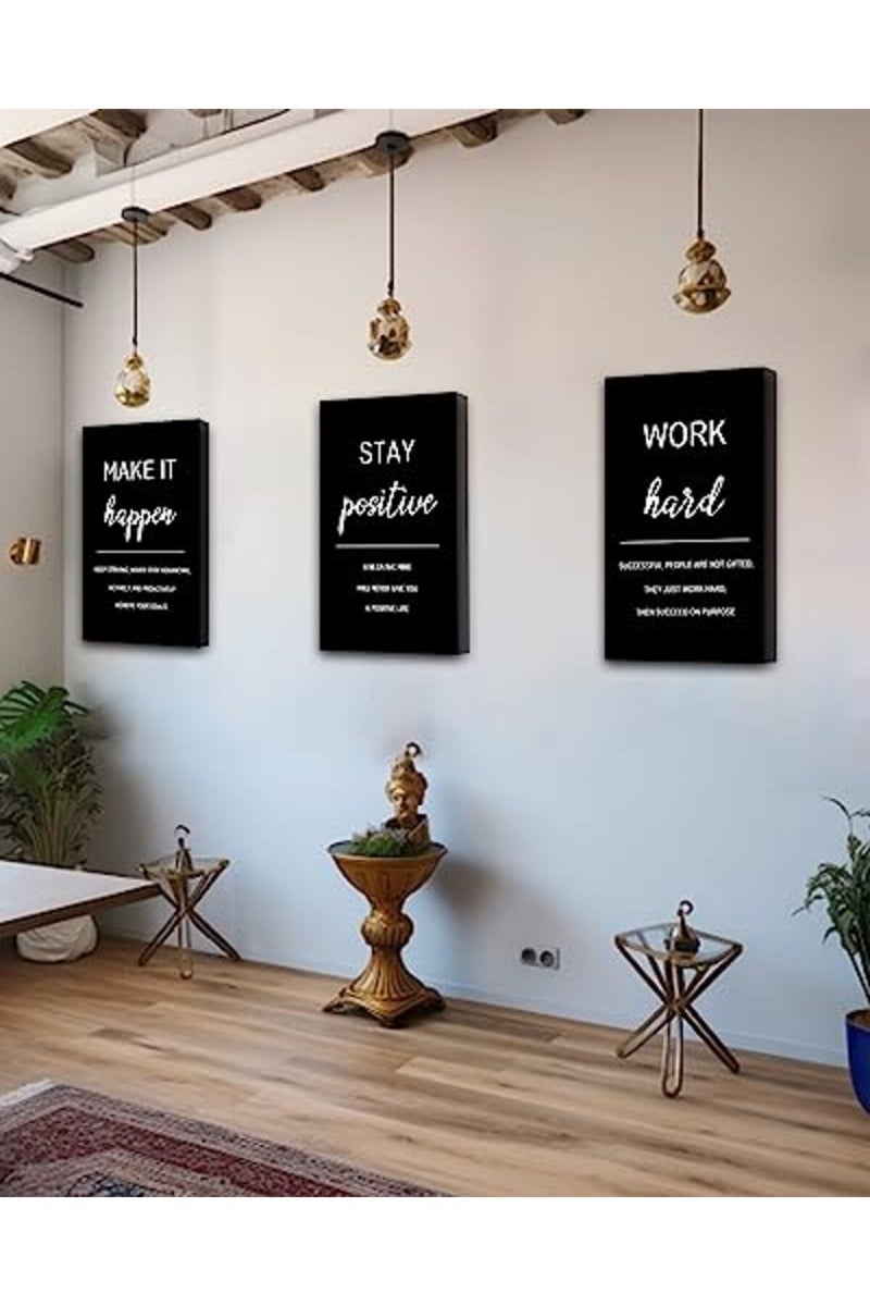 Drsoum Inspirational Framed Wall Art Set - Image 3