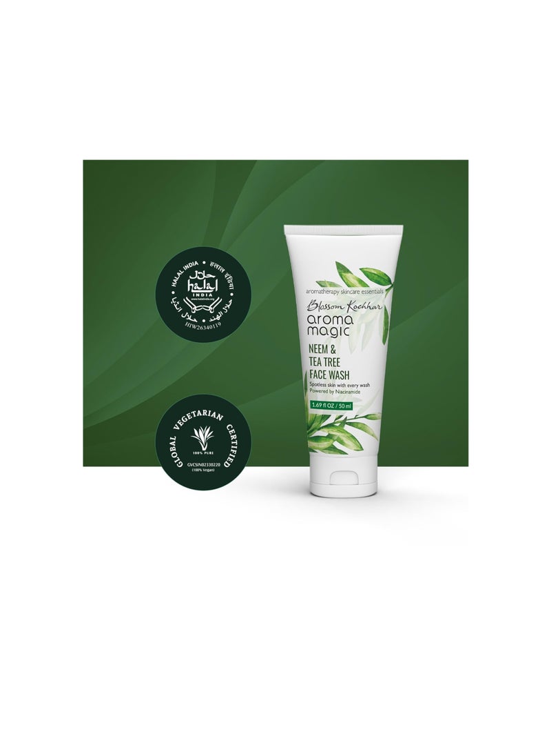 Aroma Magic - Magic Neem And Tea Tree Face Wash  PWRD by Niacinamide  100 ml - Image 1