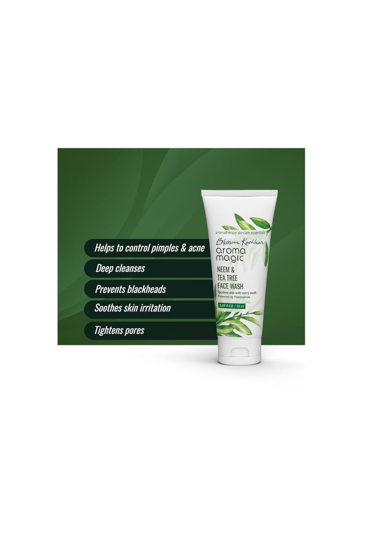 Aroma Magic - Magic Neem And Tea Tree Face Wash  PWRD by Niacinamide  100 ml - Image 1