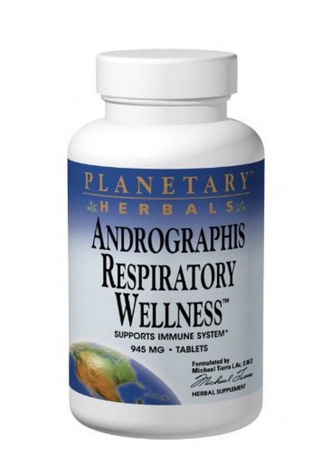 PLANETARY HERBALS Andrographis Respiratory Wellness Nutritional Supplement 60 Count  - Image 1