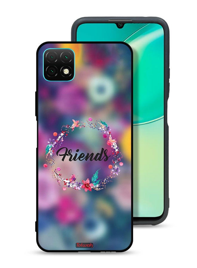 Tolwak Huawei nova Y60 Protective Case Cover Friends In Flowers Ring Art - Image 1