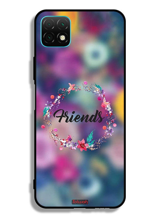 Tolwak Huawei nova Y60 Protective Case Cover Friends In Flowers Ring Art - Image 2