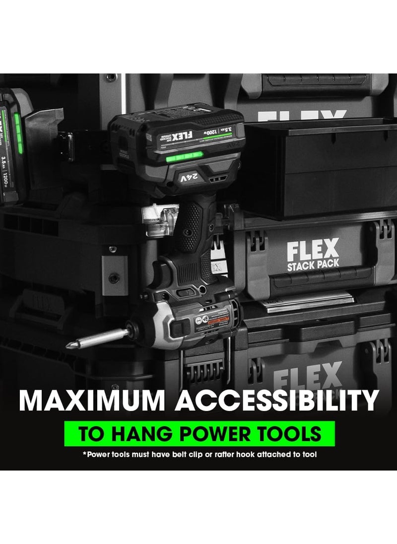 FLEX FLEX STACK PACK Storage System Front Tool Rack Rail  FS1603 Pack of 2  - Image 2