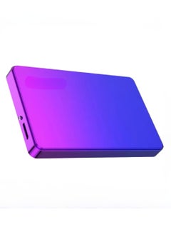 ماركة غير محددة External Hard Drive USB3.0 Ultra Slim HDD Storage Device Portable Compact High-Speed Mobile Hard Disk 320GB Compatible for PC Desktop Mobiles Laptop Game Console PS4 Gradient Blue Purple  - Image 1
