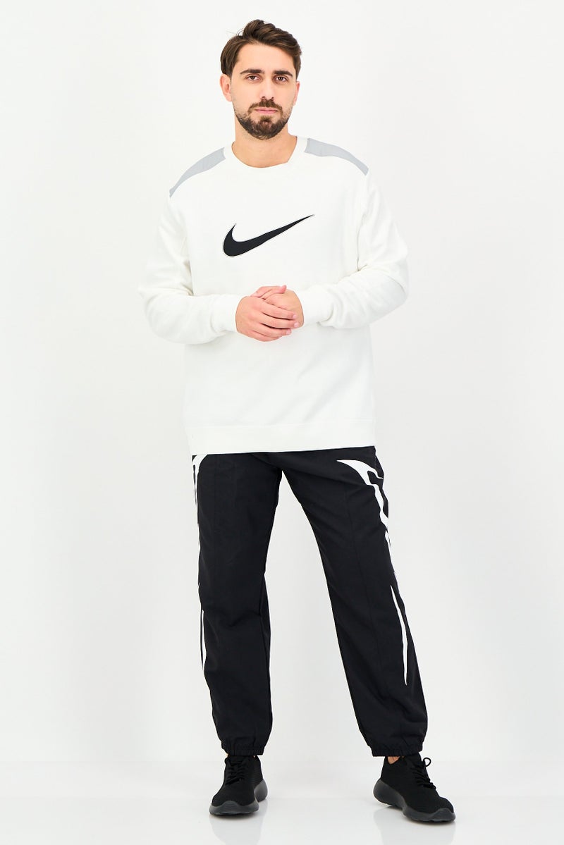 Nike Men Sportswear Fit Long Sleeve Outdoor Sweatshirt, White - Image 4