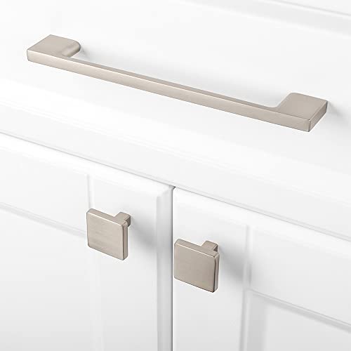 KOOFIZO 10 Pack 6-1/4 Inch Brushed Nickel Kitchen Cabinet Pulls Stain Nickel Cabinet Handles Silver Cabinet Hardware for Kitchen Cabinets Drawer P01 Dresser Cupboard Bedroom Bathroom - Image 3