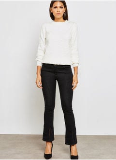 Jovonna London Split Hem Flared Jeans  - Image 5