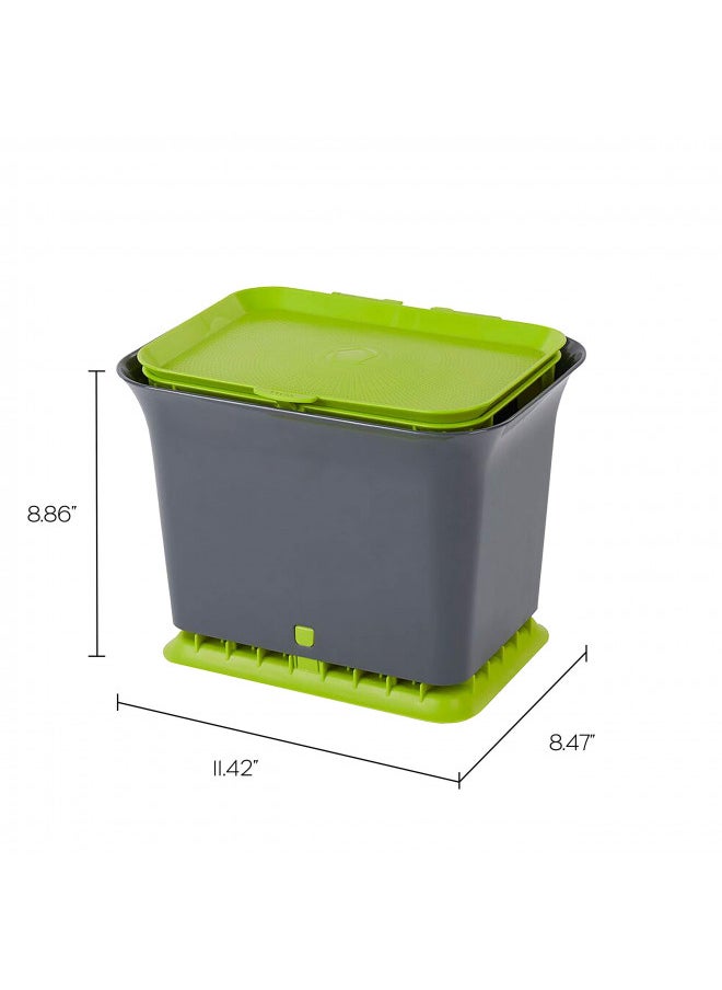 Full Circle Fresh Air Odor-Free Kitchen Compost Bin, Green Slate - pzsku/Z9575EDFEF3679FC20C61Z/45/_/1731078131/d1135192-e553-486c-986e-cc3040d0727e