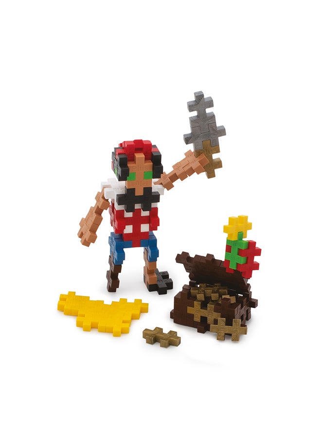 Plus-Plus Tiere  Creative Building Blocks Tube, Pirate, Ingenious Construction Toy, Pieces, Multi-Colour, 100 Pieces  - Image 3