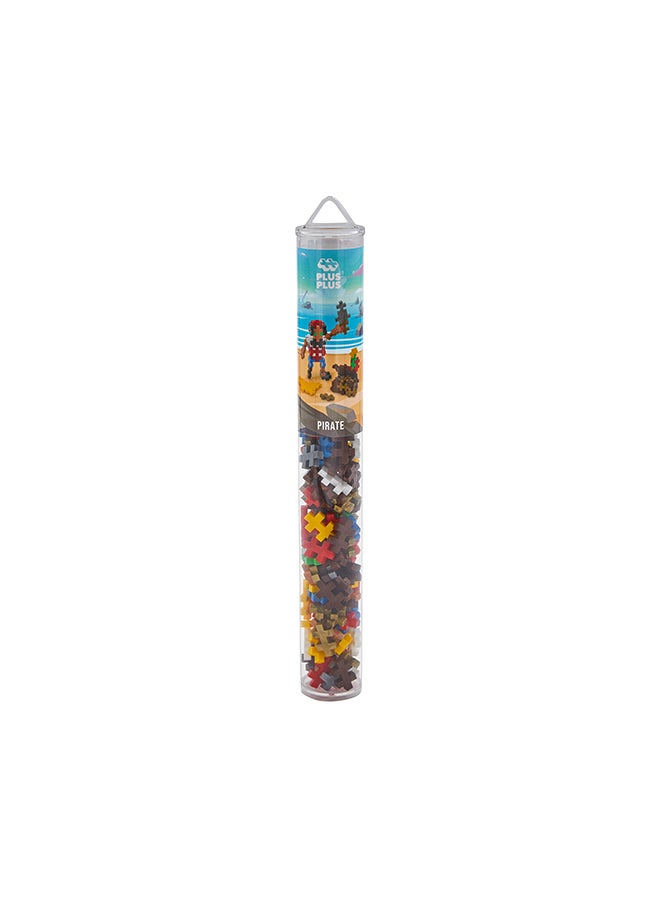 Plus-Plus Tiere  Creative Building Blocks Tube, Pirate, Ingenious Construction Toy, Pieces, Multi-Colour, 100 Pieces  - Image 2