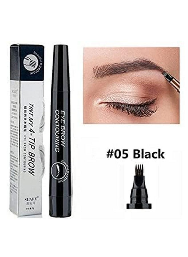 HSR قلم حواجب مقاوم للماء - قلم حواجب ميكروبليدنج مع طرف تطبيق على شكل شوكة دقيقة - يخلق حواجب تبدو طبيعية بسهولة - Image 5