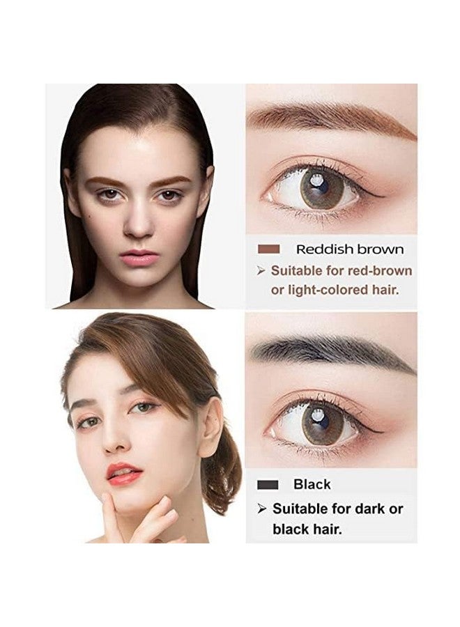 HSR قلم حواجب مقاوم للماء - قلم حواجب ميكروبليدنج مع طرف تطبيق على شكل شوكة دقيقة - يخلق حواجب تبدو طبيعية بسهولة - Image 2