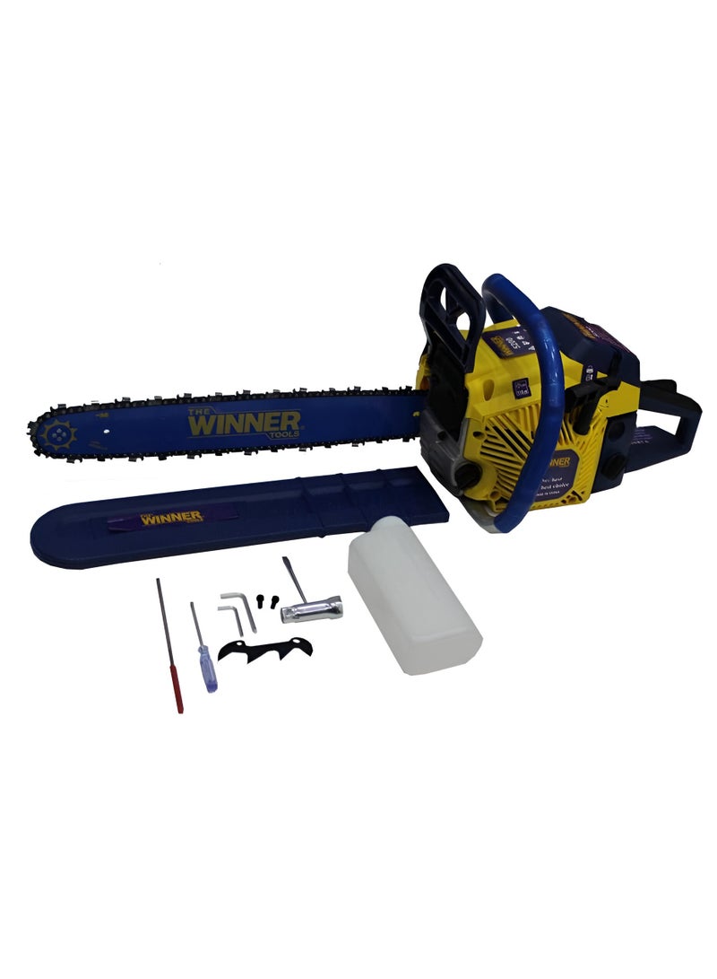 Winner Gasoline Chain Saw - 20 Inch, 58cc, 2-Stroke Engine with 2.5kW Power and Easy Starter System - Image 4
