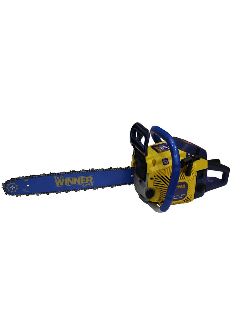 Winner Gasoline Chain Saw - 20 Inch, 58cc, 2-Stroke Engine with 2.5kW Power and Easy Starter System - Image 1