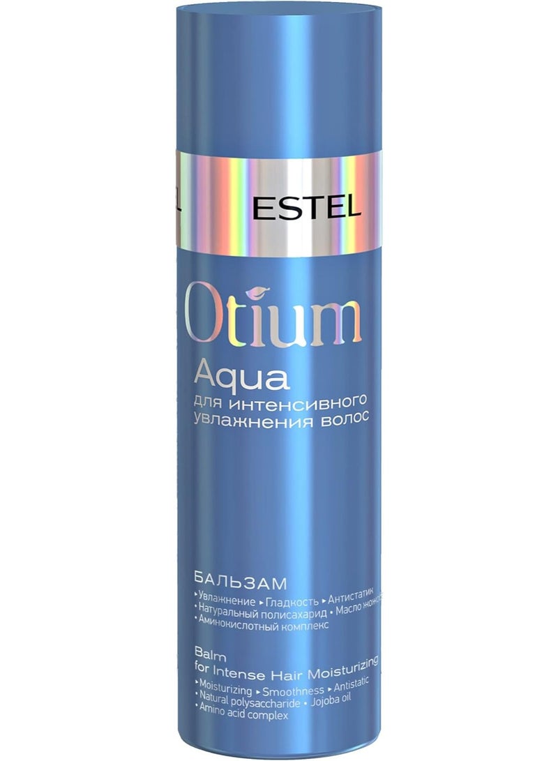 ESTEL Otium Aqua Hair Balm for Intensive Moisturising Care Powerful Moisturising Complex with Jojoba Oil Natural Betaine and Amino Acids Provides Hair Deep Moisture Strengthens Structure 200ml