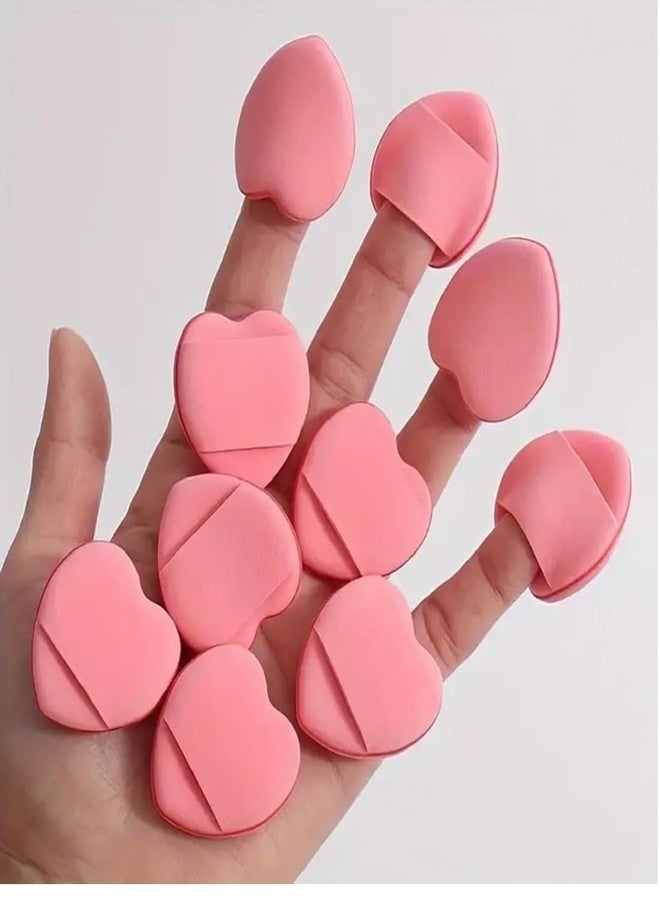 Gonegal Multicolour Makeup Sponge Puff Pizza Puff & Finger Mini Heart Puff (Set Of-24) - Image 5