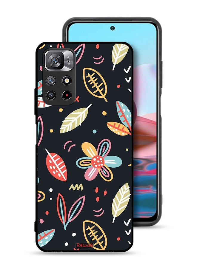 Tolwak Xiaomi Redmi Note 11S Protective Case Cover Flowers And Leaves Abstract Art - Image 1