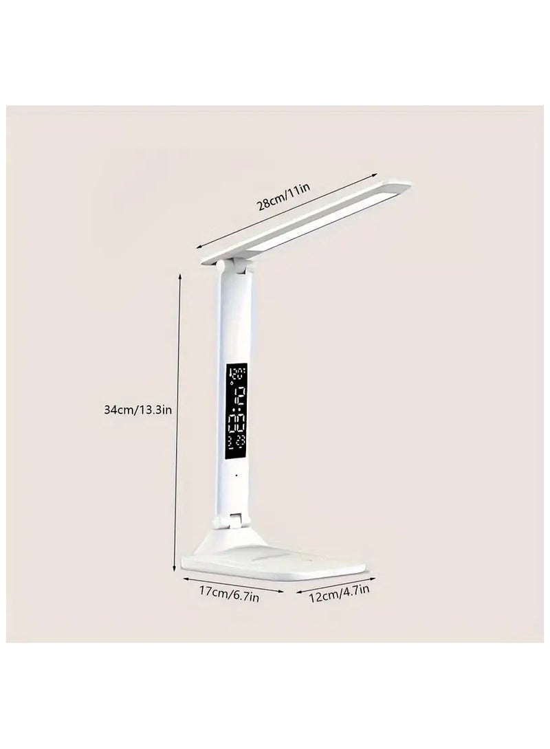 OLUDENIZ ِA Smart Folding LED Desk Lamp with a Powerful Fan, Ideal for Student Dorms, Home Decor, Libraries, and Offices, Delivering Superior Eye Protection Along with Charging  - Image 5