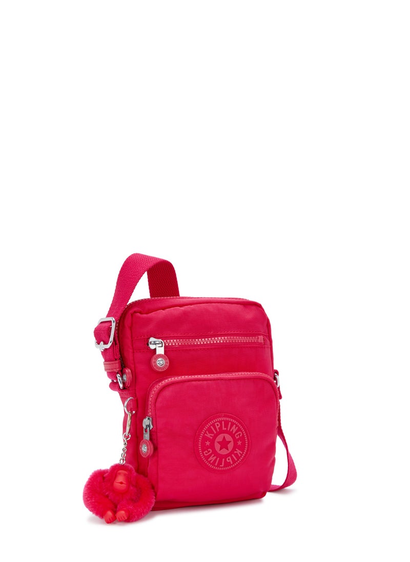 kipling Gunne Small Crossbody with Adjustable Straps Confetti Pink-I3244T73  - Image 4