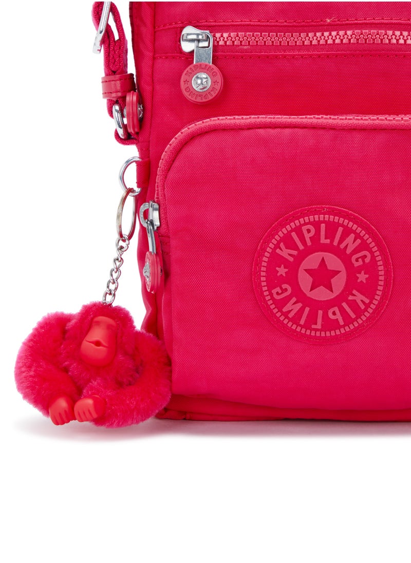 kipling Gunne Small Crossbody with Adjustable Straps Confetti Pink-I3244T73  - Image 5