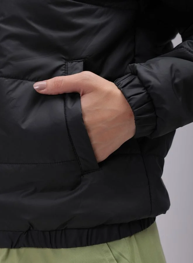 مرفوعة Women Regular Fit Solid Puffer Jacket