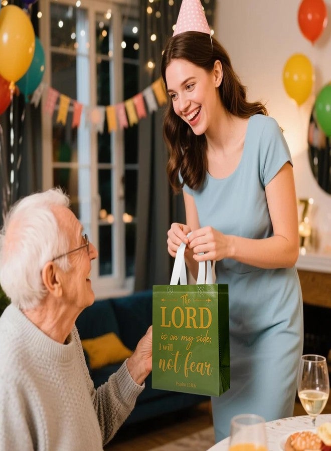 PHOGARY 8PCS Christian Gift Bags with Handle, Reusable Non Woven Church Bag, Medium Size Bible Verse Religious Gift Bag for Welcome, Visitors Baptism, Birthday Party Favors Bags - Image 4