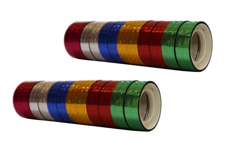 ECLET Designer Sparkling Tape with 6 Colors (1/2 inch 12 mm) Pack of 2 - Image 5