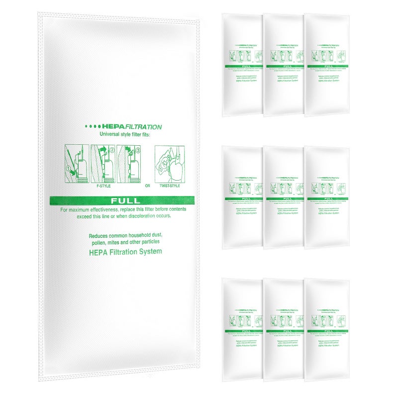 LINNIW 10 Pack 204814 Filter Plus Bags Compatible with Vacuums 205811 204811 204808 for Avalir Sentria Ultimate G Series, Replaces F-Style & Twist-Style - Image 1