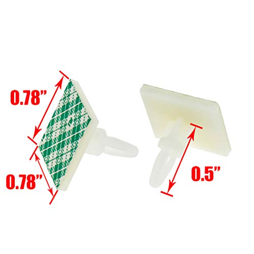 Xiaoyztan 0.5" Supporting Height Adhesive Insulated Standoffs Sticky Reverse Mount PCB Spacer Fit for 4mm/0.157" Hole, Pack of 30Pcs - Image 2