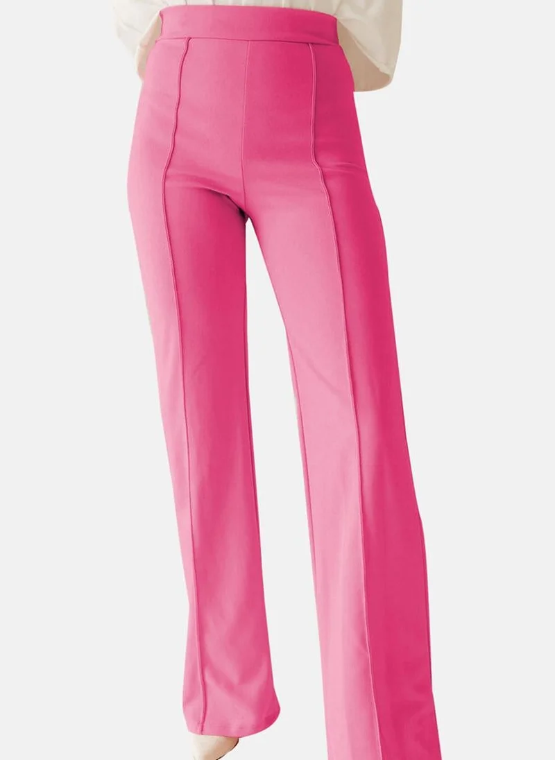 يونيكي Pink Plain Casual Trousers