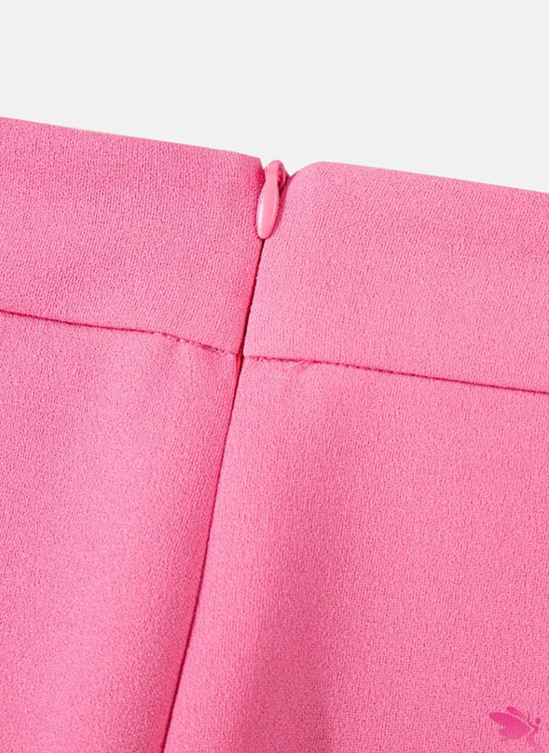 يونيكي Pink Plain Casual Trousers