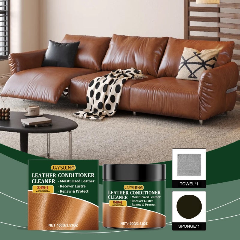 Jaysuing Leather Care Kit Home Sofa Leather Daily Maintenance Cleaning And Renewal Care Kit - Image 2