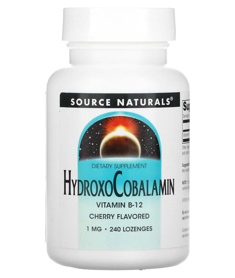 HydroxoCobalamin Vitamin B-12 Cherry 1 mg 240 Lozenge