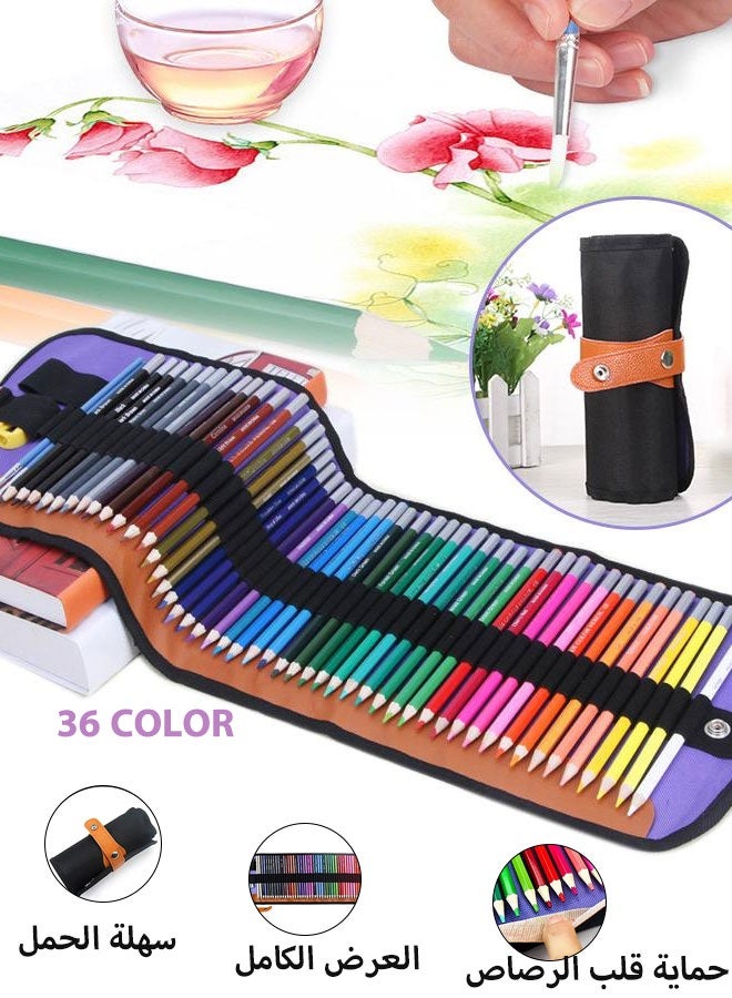 XiuWoo 36 Coloured Pencils  - Vibrant Art Supplies for Kids/Adults, Premium Oil-Based Drawing Pencils for Coloring Books, School Stationery & Home Art Projects  - Image 1