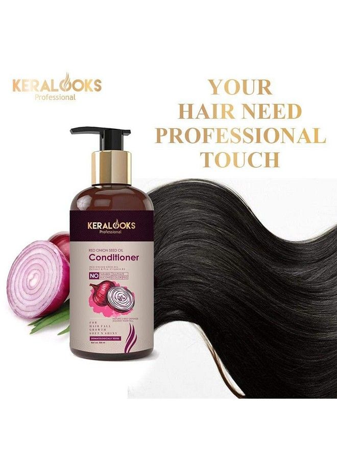 keralooks professional Red Onion Seed Oil Conditioner For Hairfall (300Ml) - Image 3