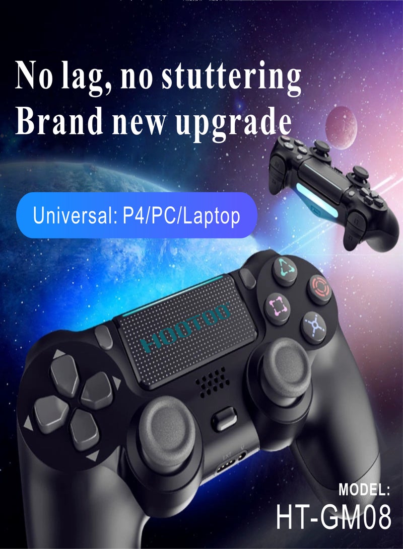 HooToo Sony PlayStation 4 wireless controller from Hootoo. PS4 controller with built-in battery, PlayStation 4 controller with built-in microphone, PlayStation 4 controller with headphone jack, analog sticks, and precision triggers. Powerful PlayStation 4 controller that can be paired with your phone via Bluetooth. Original PlayStation 4 controller from Hootoo.  - Image 3