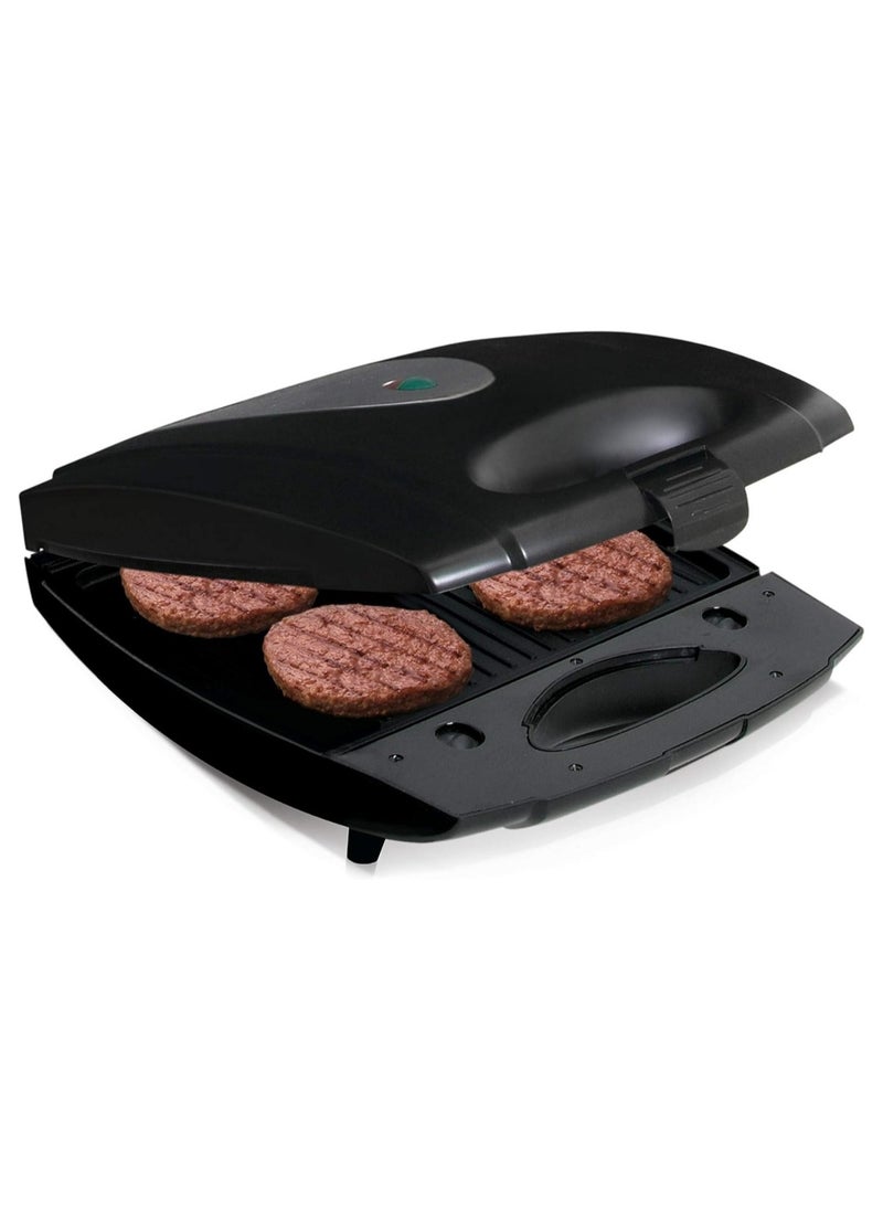Generic - Electric Sandwich Maker With Grill Plate, Small Size, Stainless Steel, Easy Clean With Non-Stick & Removable Plates - Image 1