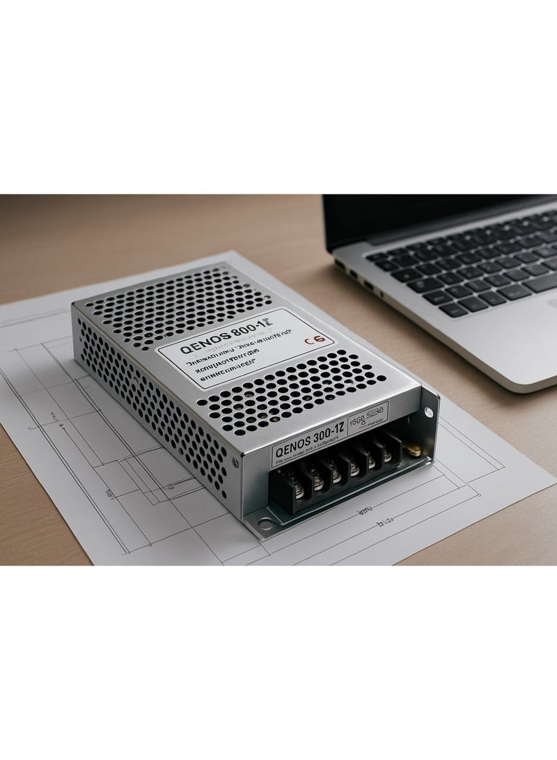 QENOS high-quality 220V to 12V power converter suitable for all 100W electrical appliances - Image 1