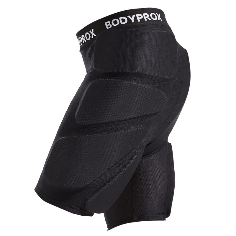 Bodyprox Protective Padded Shorts for Snowboard,Skate and Ski,3D Protection for Hip,Butt and Tailbone (Large) Black - Image 1