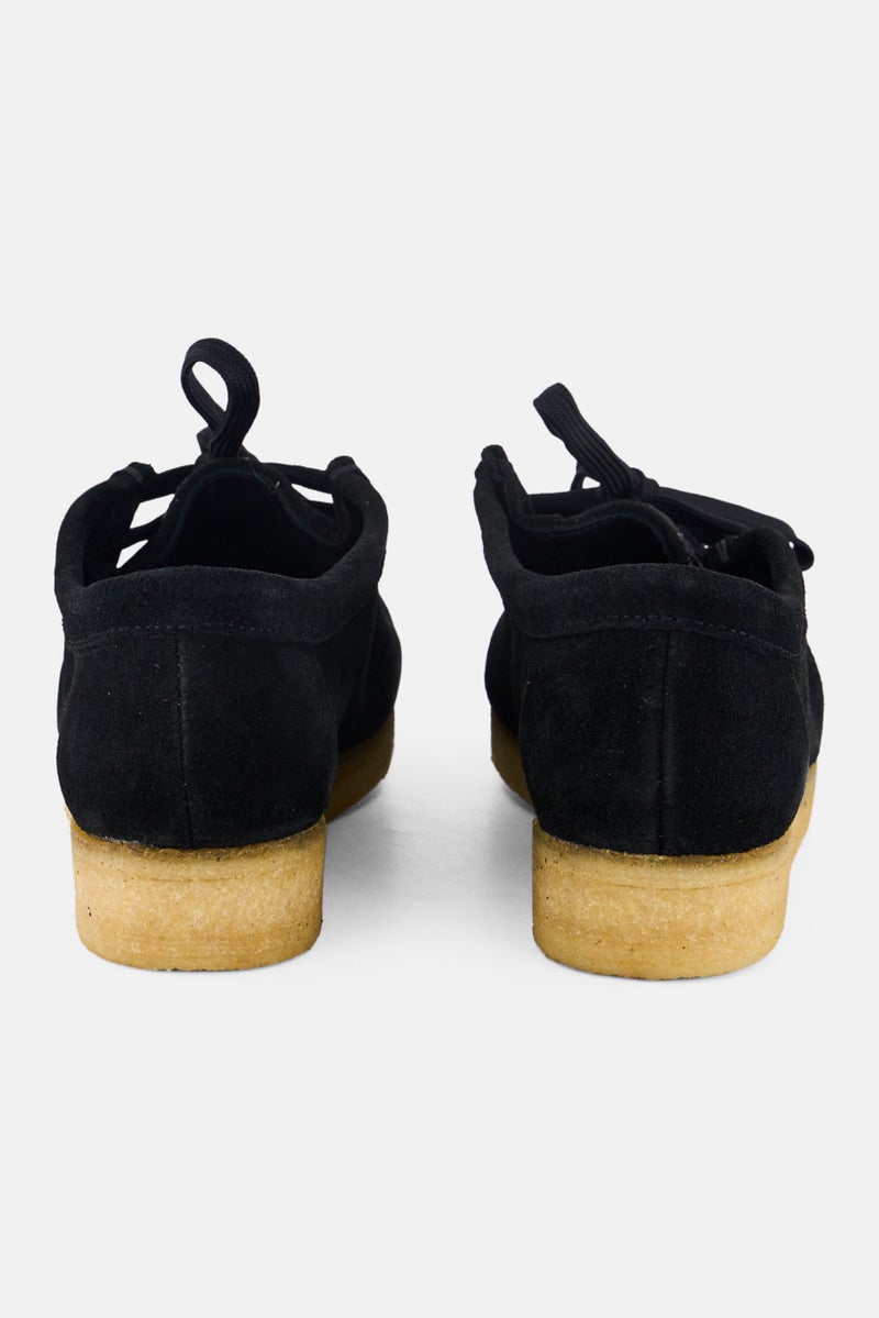 clarks Women Wallabee Standard Fit Lace Up Casual Shoes, Black - Image 2