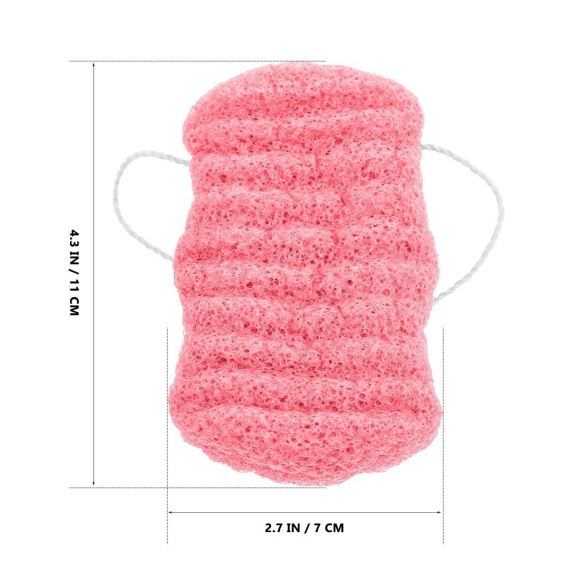 Balacoo Exfoliating Konjac Sponge Bath Sponge Body Scrubber for Women Men - Image 3