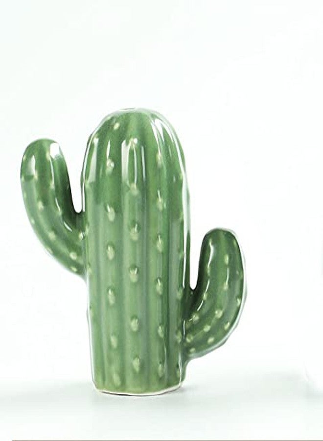 KiaoTime Ceramic Toothpick Holder Dispenser, Novelty Cute Cactus Design Toothpick Dispenser Box Container for Kitchen Counter Dinning Table Cabinet Décor - Image 3